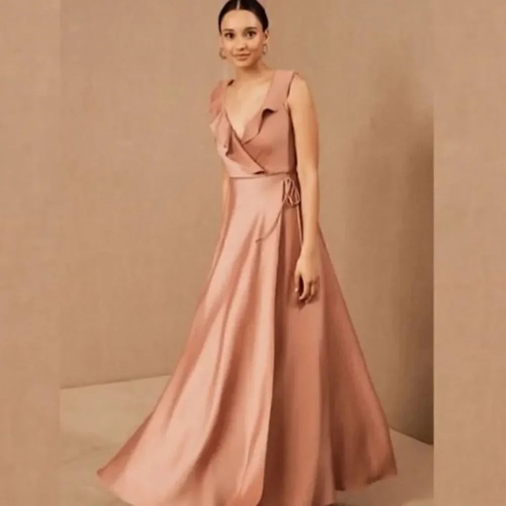 NWT BHLDN Tansy Satin Charmeuse Maxi Dress